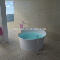 Big round solid surface bathtub for villa TC-S30