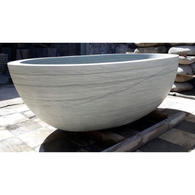 Wholesale Cheap Price Indoor Shower Bathroom Stone Marble Freestanding Bath Tub Bathtub